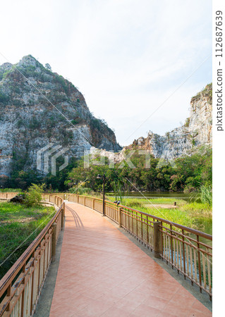 Khao Gnu Stone Park in Thailand 112687639