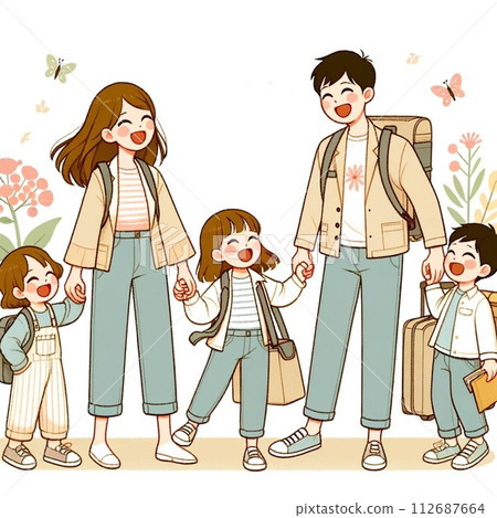 Family going on holiday GW Spring 112687664