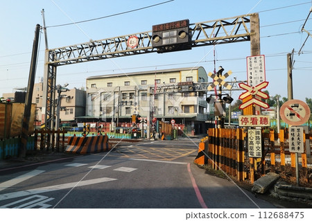 Taiwan Railways railroad crossing 112688475