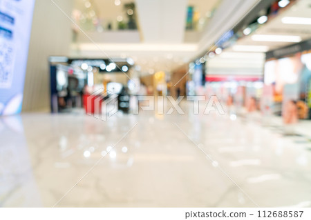 abstract blur and defocused luxury shopping mall and retail store for background 112688587