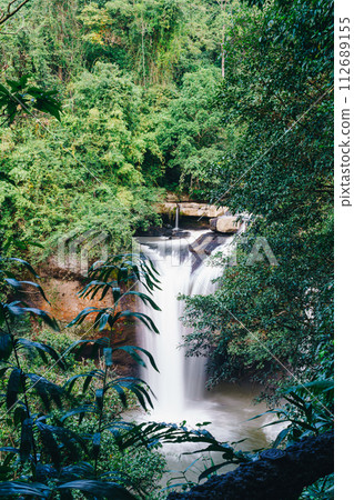 Haew Suwat Waterfall at Khao Yai National Park in Thailand 112689155