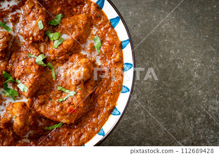 chicken tikka masala spicy curry meat food chicken tikka masala spicy curry meat food 112689428