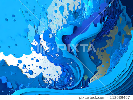 Colorful paint background [AI generated image] 112689467