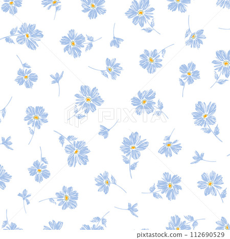 抽象可愛的花卉圖案非常適合紡織品, 抽象可愛的花卉圖案非常適合紡織品, 112690529