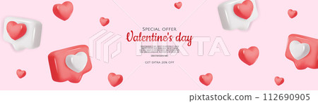 I like, social networks for communication of people. Vector illustration 112690905