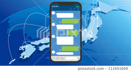 smart phone, networking, SNS 112691609