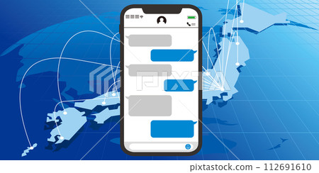 smart phone, networking, SNS 112691610