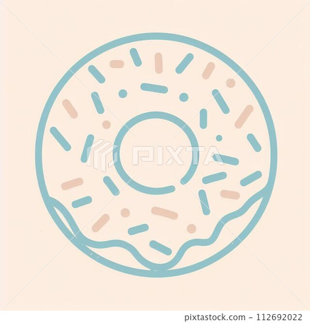 Illustration of a simple donut 112692022