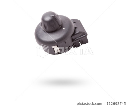 Buttons for adjusting the position of the side mirrors of the car on a white isolated background. Catalog of spare parts for vehicles. Buttons for adjusting the position of the side mirrors of the car on a white isolated background. Catalog of spare parts for vehicles. 112692745