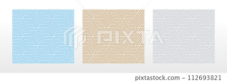 Set of abstract geometric patterns. Seamless vector backgrounds. Colored ornaments Graphic modern patterns Simple lattice graphic design 112693821