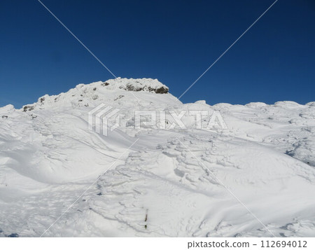 Mt. Adachi Tara in midwinter (snow monster just below the summit) Mt. Adachi Tara in midwinter (snow monster just below the summit) 112694012
