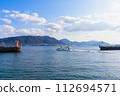 Ferries and Koibito Lighthouse that travel across the Kanmon Strait 112694571