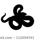 Snake silhouette 112694591