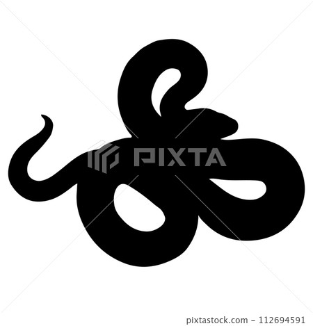 Snake silhouette 112694591