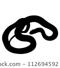 Snake silhouette 112694592