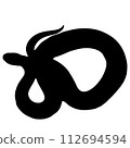 snake silhouette 112694594
