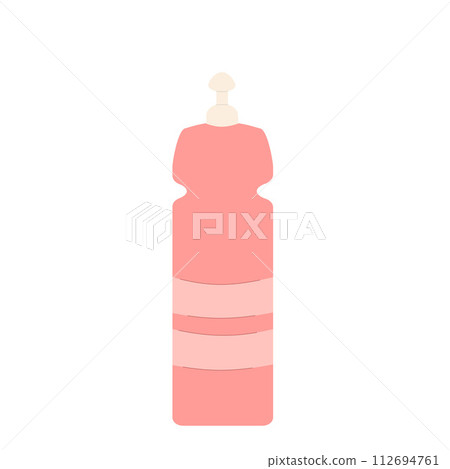 Home cleaner isolated on white background. Washing house supplies. Liquid product in bottle. Vector flat illustration Home cleaner isolated on white background. Washing house supplies. Liquid product in bottle. Vector flat illustration 112694761