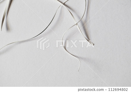 Paper strips on white background 112694802