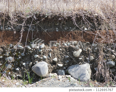 riverbed strata riverbed strata 112695767