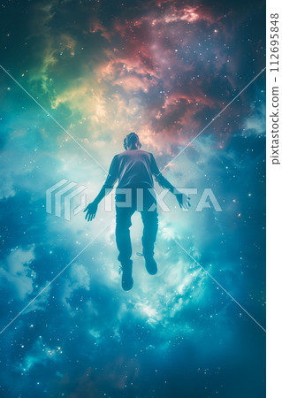 Human Ascendance: Ethereal Drift, Cosmic Soar 112695848