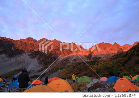 [Fixed price] Morgenroth at Karasawa Karl's tent site in autumn (October, Matsumoto City, Nagano Prefecture) 112695874