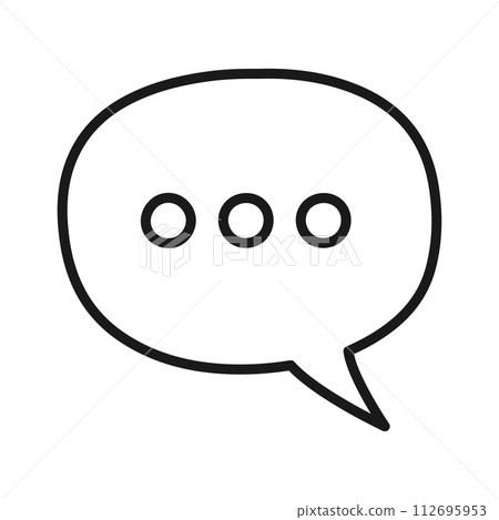 Speech bubble message icon. Chat bubble. Vector Speech bubble message icon. Chat bubble. Vector 112695953