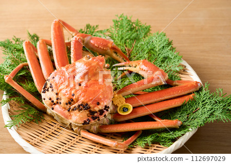 Boiled Echizen crab from Fukui Prefecture Boiled Echizen crab from Fukui Prefecture 112697029