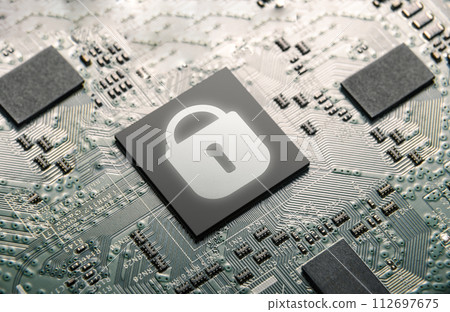 Central processor with lock. Reliable data processing protection. 112697675