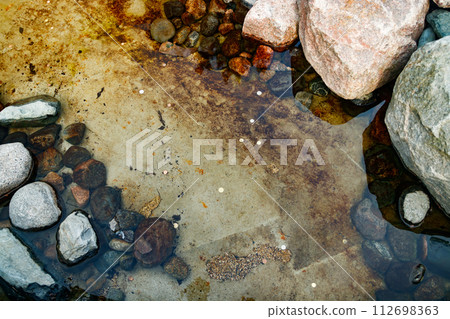 Coins at the bottom of the fountain. 112698363