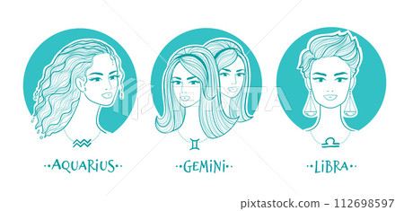 Air zodiac signs girls collection Air zodiac signs girls collection 112698597