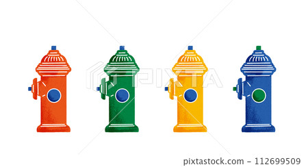 Fire hydrant (with color and texture) 112699509