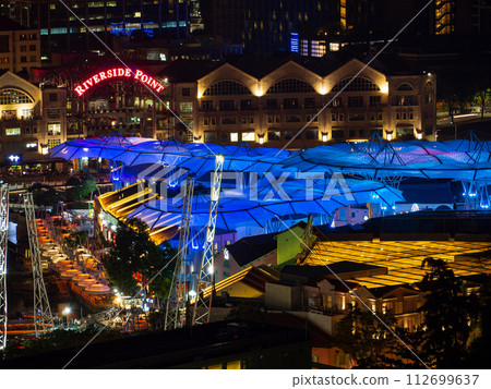 【新加坡風景】新加坡克拉碼頭夜景 【新加坡風景】新加坡克拉碼頭夜景 112699637