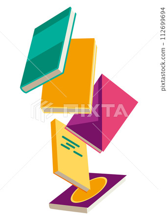 Vector books icon. Learning or education concept. Different design of books or notebooks. Reading, learn and receive education through books. Read more books 112699694