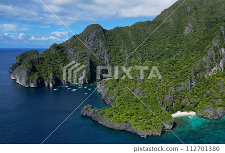 Tropical Philippines islands in sea 112701380