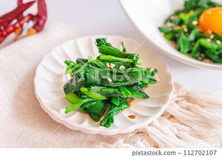 Chive ohitashi made in the microwave Chive ohitashi made in the microwave 112702107