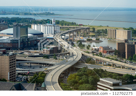 Aerial View of the Lakeside Buffalo Aerial View of the Lakeside Buffalo 112702275