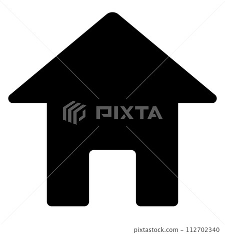 simple house silhouette icon 112702340