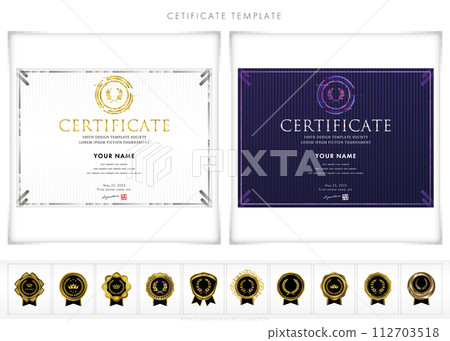 Certificate 136 (horizontal) certificate award certificate celebration Certificate 136 (horizontal) certificate award certificate celebration 112703518
