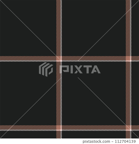 Plaid seamless pattern. Check fabric texture. Vector textile print. 112704139