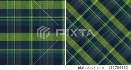 Check seamless fabric of vector tartan textile with a plaid texture background pattern. Set in fashionable colors. Unique invitation designs for events. Check seamless fabric of vector tartan textile with a plaid texture background pattern. Set in fashionable colors. Unique invitation designs for events. 112704185