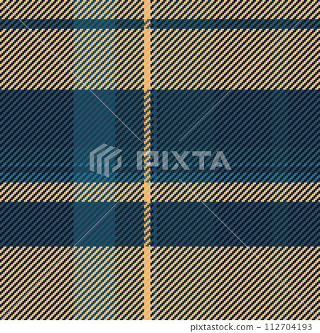Seamless vector pattern of check tartan fabric with a plaid background textile texture. 112704193