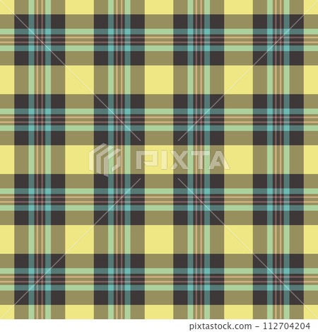 Background textile pattern of seamless check tartan with a texture plaid fabric vector. 112704204