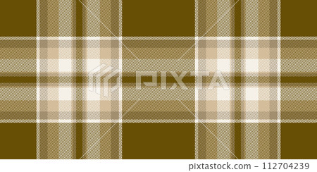 Idea pattern fabric vector, scenery texture check plaid. Cell textile tartan seamless background in yellow and linen colors. Idea pattern fabric vector, scenery texture check plaid. Cell textile tartan seamless background in yellow and linen colors. 112704239