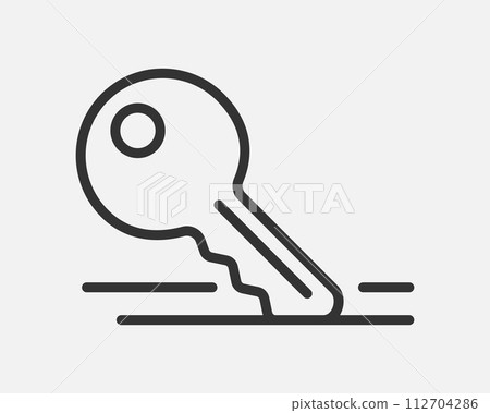 Scratched surface icon. Scratch resistant sign. Broken screen symbol. 112704286