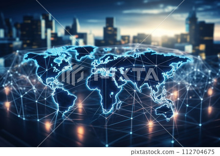 Global Logistics international delivery concept. Generative AI 112704675