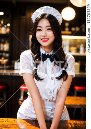 笑臉女服務員 112705399