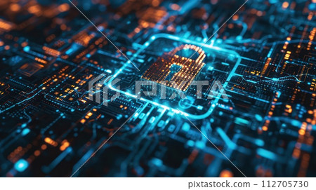 Cyber security access control data protection personal information privacy concept. Generative AI Cyber security access control data protection personal information privacy concept. Generative AI 112705730