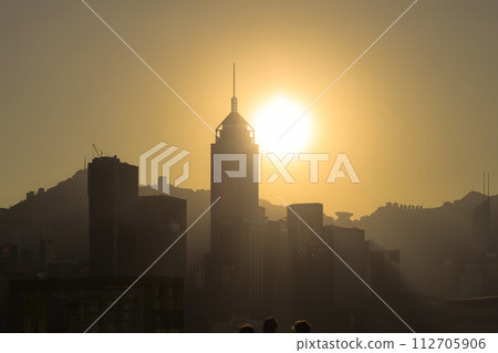 With the sunshine above the horizon hong kong Jan 15 2024 With the sunshine above the horizon hong kong Jan 15 2024 112705906