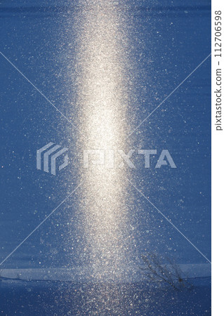 Sparkling Diamond Dust Sun Pillar - Spectacular view of Hokkaido in winter 112706598