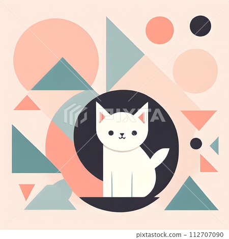 geometric cat 112707090